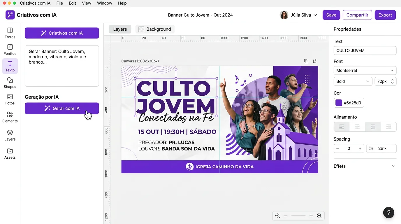 Como Criar Artes para a Igreja Sem Precisar de Designer