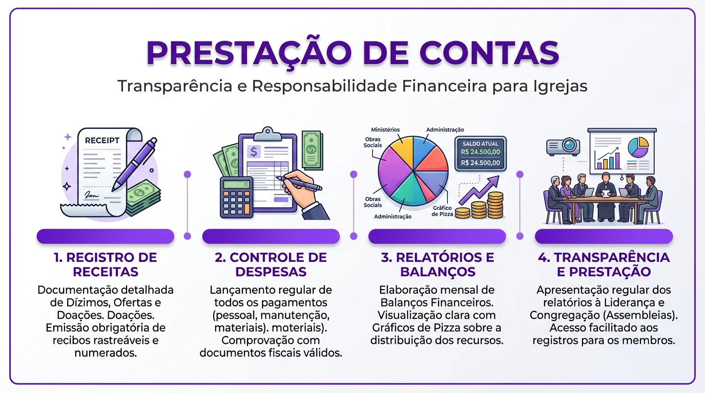 Como Fazer Prestação de Contas na Igreja: Passo a Passo Completo